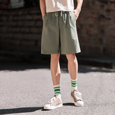 Casual Solid Color Loose Straight Short